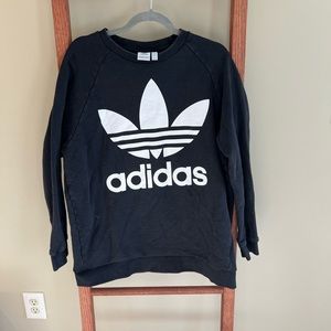 Adidas Black & White Sweatshirt size Large